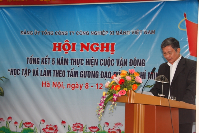 Phát biểu tham luận của đồng chí Nguyễn Danh Chỉnh Phó Bí thư Đảng ủy Công ty Xi măng Hoàng Thạch