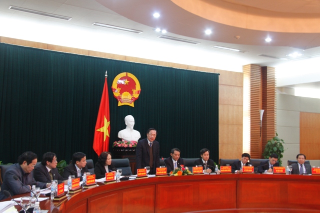 Đồng chí Nguyễn Văn Thành, Uỷ viên Trung ương Đảng, Bí thư Thành uỷ, Chủ tịch Hội đồng nhân dân thành phố; đồng chủ trì hội nghị.