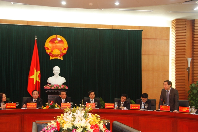 Lãnh đạo Tổng Công ty Hàng hải Việt Nam phát biểu ý kiến, kiến nghị tới Hội nghị