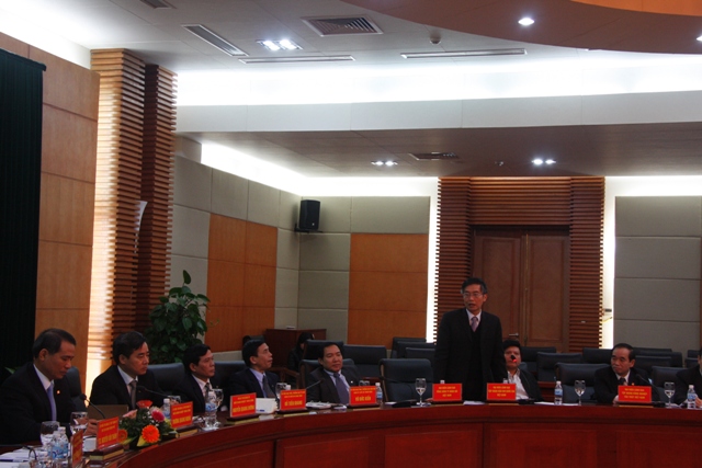 Đại diện Lãnh đạo Tập đoàn Dầu khí Quốc gia Việt Nam phát biểu ý kiến