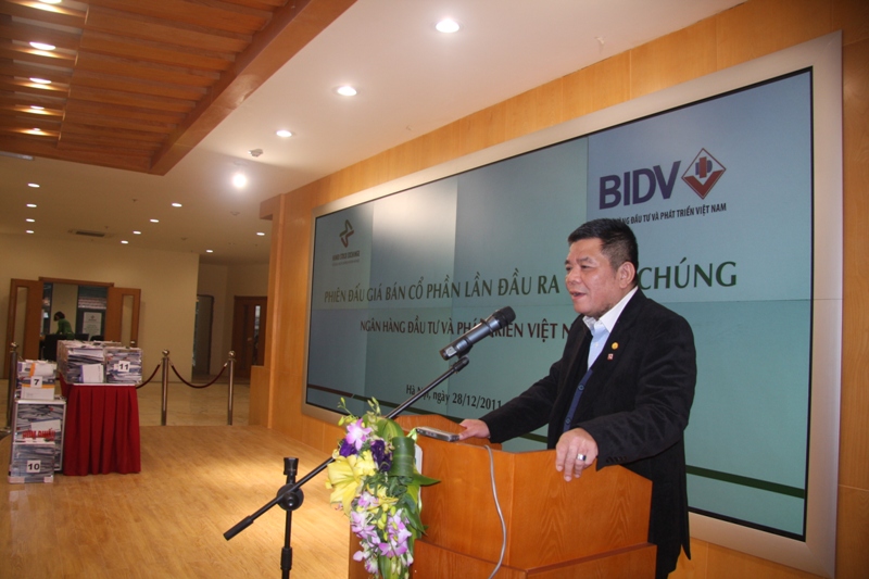 Dự kiến tháng 6/2012 cổ phiếu của BIDV sẽ tham gia niêm yết trên TTCK