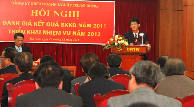 Đồng chí Nguyễn Xuân Cường, Tổng Giám đốc Tổng Công ty Truyền thông đa phương tiện VTC phát biểu ý kiến