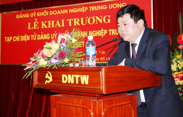 Đồng chí Nguyễn Thế Kỷ, Phó trưởng Ban Tuyên giáo Trung ương phát biểu