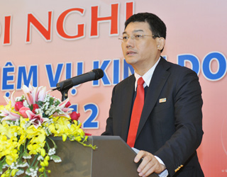 Chủ tịch HĐQT VietinBank Phạm Huy Hùng. Ảnh: Mạnh Thắng.