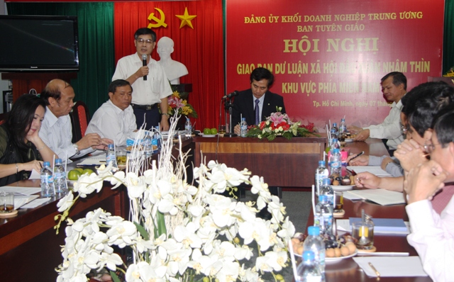 Phát biểu tham luận của đồng chí Lê Thế Chỉ, Phó Tổng Giám đốc, Trưởng Ban Tuyên giáo - Dân vận Tổng Công ty Cà phê Việt Nam