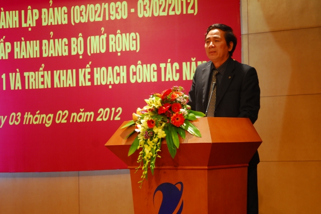 Đồng chí Trần Thanh Khê- Uỷ viên Ban Thường vụ, Trưởng Ban Tuyên giáo Đảng ủy Khối Doanh nghiệp Trung ương phát biểu chỉ đạo Hội nghị