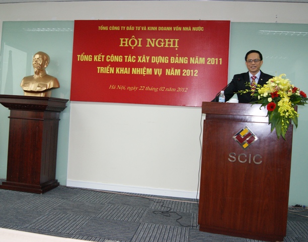 Đồng chí Nguyễn Văn Ngọc, Phó Bí thư Đảng ủy Khối Doanh nghiệp Trung ương phát biểu chỉ đạo