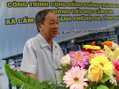 Đồng chí Phan Diễn, nguyên Ủy viên Bộ Chính trị, nguyên Thường trực Ban Bí thư, Chủ tịch hội đồng quản lý Quỹ hỗ trợ thiên tai miền Trung