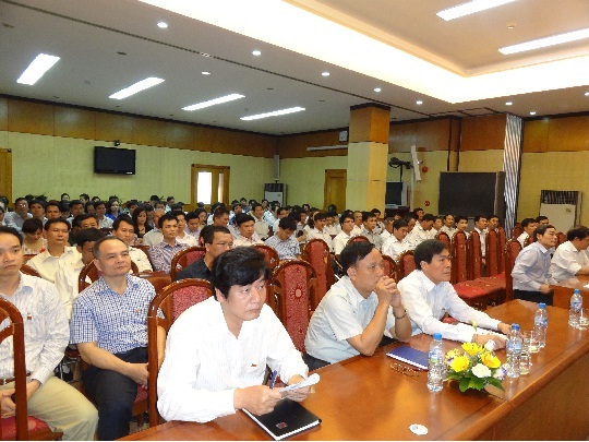 Hội nghị quán triệt và triển khai thực hiện Nghị quyết Hội nghị lần thứ tư BCH Trung ương Đảng khóa XI ở Trụ sở chính Tổng công ty tại Hà Nội