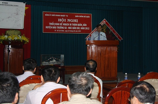 Đoàn đại biểu Đảng bộ Khối triển khai kế hoạch thăm Quân, Dân Huyện đảo Trường Sa-Nhà giàn DK1 năm 2012 
