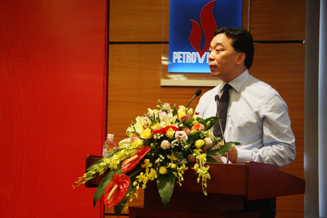 Đồng chí Nguyễn Anh Tuấn, Bí thư Đảng ủy PVI Holdings phát biểu khai mạc Hội nghị