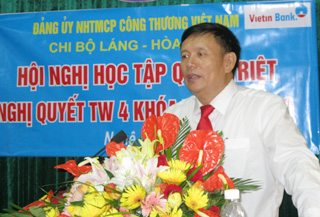 Phó Bí thư Đảng ủy Nguyễn Văn Bình quán triệt Nghị quyết TW 4.