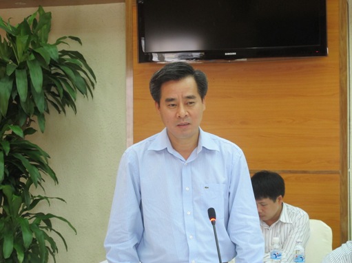 Đồng chí Nguyễn Quang Dương - Phó Bí thư Đảng ủy Khối doanh nghiệp Trung ương phát biểu chỉ đạo tại Hội nghị