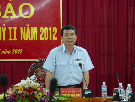 Phó Tổng Thanh tra Nguyễn Văn Sản.
