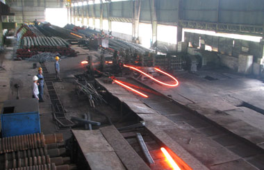 Nhà máy cán thép ở Tuyên Quang 