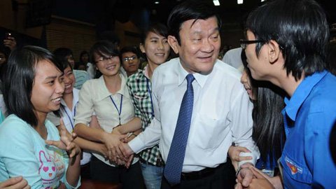 Chủ tịch nước Trương Tấn Sang. Ảnh: Tuổi Trẻ