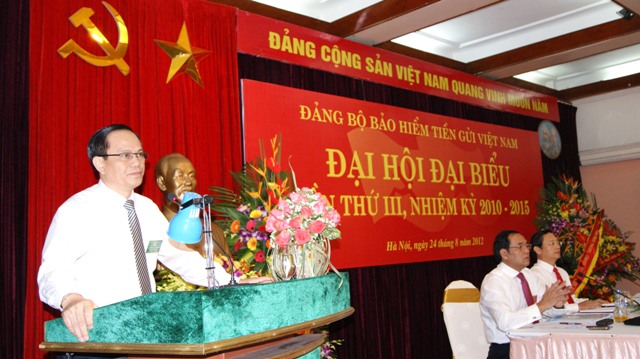 Đồng chí Nguyễn Văn Ngọc, Phó Bí thư Đảng ủy Khối DNTW phát biểu chỉ đạo tại Đại hội.