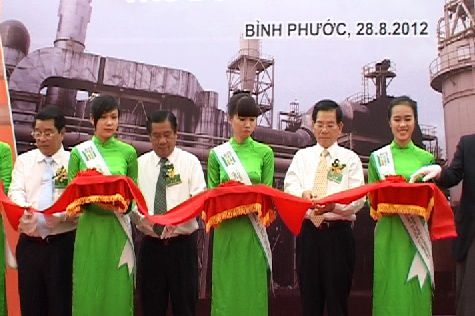 Lễ khánh thành nhà máy chế biến gỗ MDF tại Bình Phước