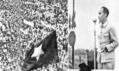 Bác Hồ đọc tuyên ngôn độc lập tại quảng trường Ba Đình ngày 2/9/1945 (Ảnh tư liệu)