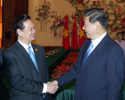 Thủ tướng Nguyễn Tấn Dũng và Phó Chủ tịch Trung Quốc Tập Cận Bình