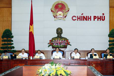 Thủ tướng Nguyễn Tấn Dũng chủ trì Phiên họp Chính phủ thường kỳ tháng 9