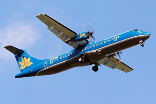 Máy bay ATR 72 được sử dụng khai thác đường bay Vinh - Đà Nẵng