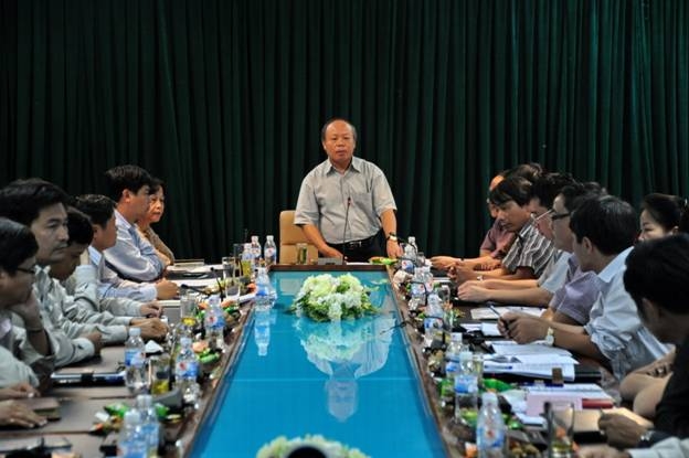 Tổng giám đốc PVN Đỗ Văn Hậu cùng đoàn công tác làm việc với lãnh đạo Công ty Lọc hóa dầu Bình Sơn