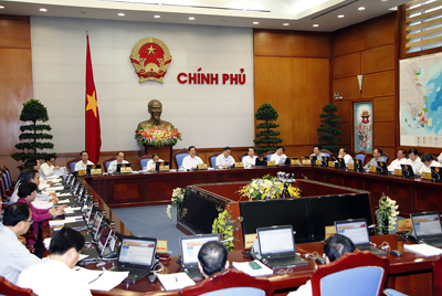 Phiên họp Chính phủ thường kỳ tháng 10/2012. Ảnh: VGP/Nhật Bắc