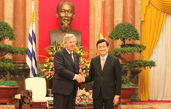 Chủ tịch nước Trương Tấn Sang tiếp Phó Tổng thống Uruguay Danilo Astori