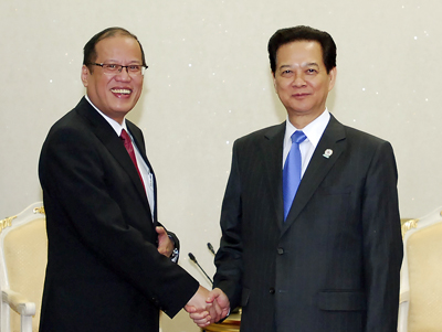 Thủ tướng Chính phủ Nguyễn Tấn Dũng và Tổng thống Philippines Benigno S. Aquino.