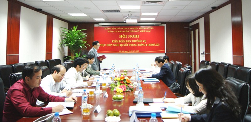 Đồng chí Nguyễn Văn Ngọc, Phó Bí thư Đảng ủy Khối DNTW phát biểu chỉ đạo tại Hội nghị.