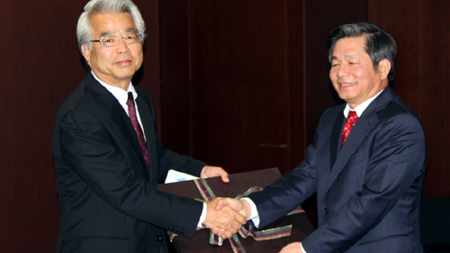 Bộ trưởng Bùi Quang Vinh và Phó Chủ tịch Cơ quan hợp tác quốc tế Nhật Bản