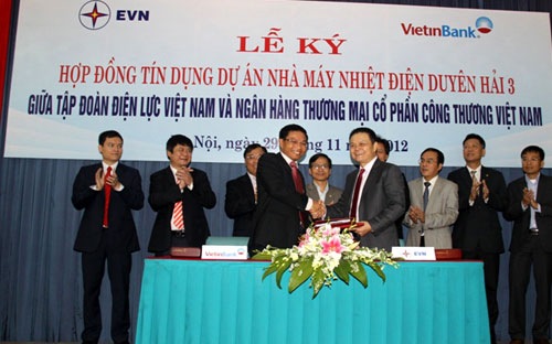 Ngân hàng Vietinbank thông qua khoản tín dụng trị giá hơn 6.000 tỷ đồng cho EVN để làm dự án điện...