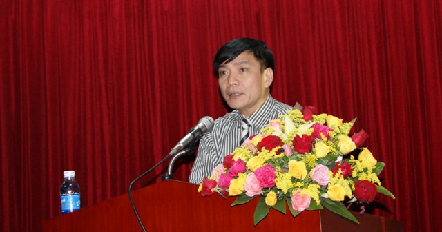 Đồng chí Bùi Văn Cường, Ủy viên Dự khuyết Trung ương Đảng, Bí thư Đảng ủy Khối, chủ trì Hội nghị.