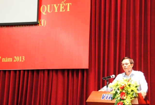 Đồng chí Nguyễn Văn Ngọc – Phó Bí thư Đẩng ủy Khối kết luận Hội nghị