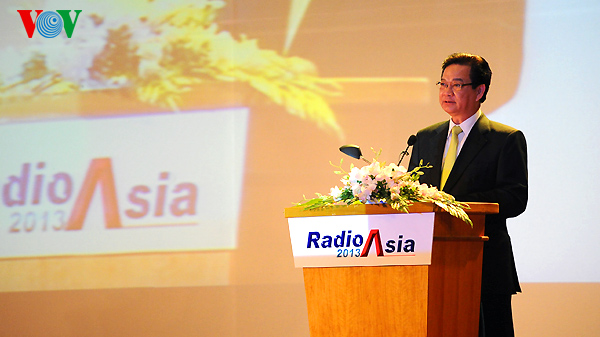 Thủ tướng Nguyễn Tấn Dũng phát biểu tại Lễ khai mạc Hội nghị Phát thanh châu Á 2013