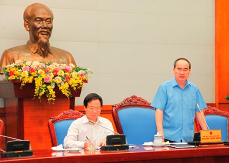 Phó Thủ tướng Nguyễn Thiện Nhân chủ trì phiên họp thực hiện 3 chương trình quốc gia về khoa học và công nghệ, sáng ngày 6/8.
