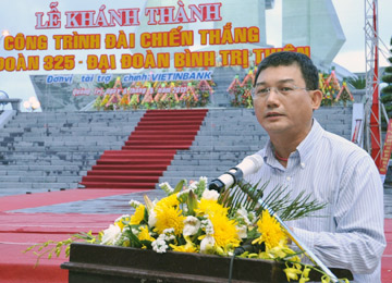 Chủ tịch HĐQT VietinBank Phạm Huy Hùng phát biểu tại buổi lễ