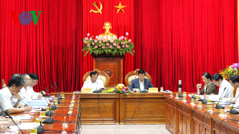 Chủ tịch nước Trương Tấn Sang làm việc với Thường vụ Thành ủy Hà Nội