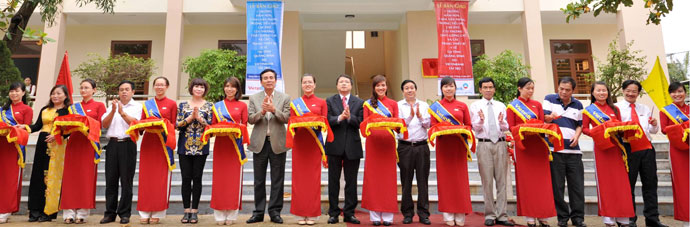 Lễ cắt băng khánh thành các công trình từ thiện xã hội do VietinBank tài trợ tỉnh Quảng Bình