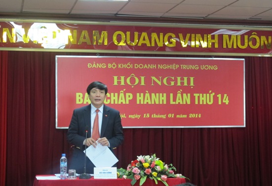 Đồng chí Bùi Văn Cường - Bí thư Đảng ủy Khối DNTW chủ trì Hội nghị
