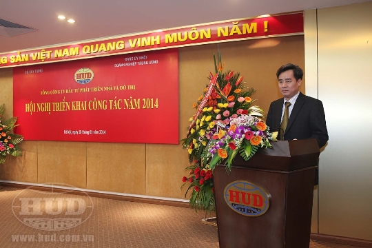 Đồng chí Nguyễn Quang Dương – Phó Bí thư Đảng ủy Khối phát biểu chỉ đạo tại Hội nghị
