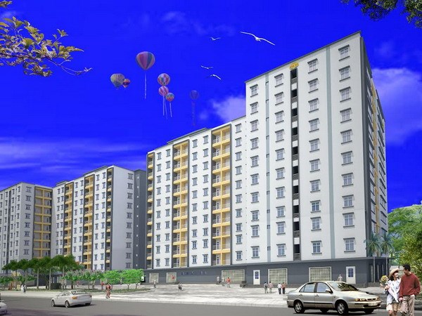 Phối cảnh khu chung cư thu nhập thấp quy mô 400 căn hộ tại lô đất C5 khu đô thị Nam thành phố Thanh Hóa