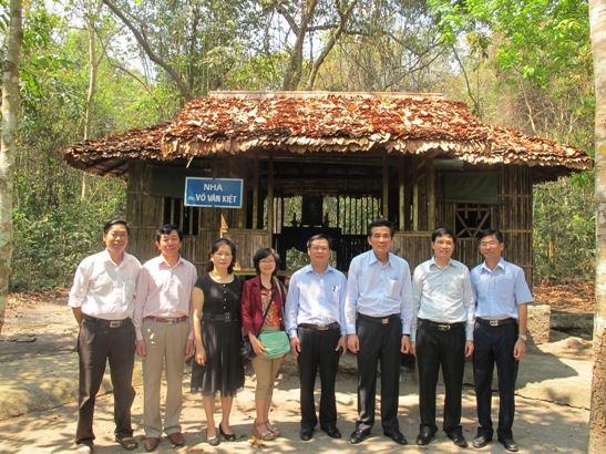 Đoàn công tác thăm di tích lịch sử Trung ương cục miền Nam - Tây Ninh