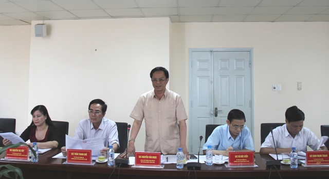 Đồng chí Nguyễn Văn Ngọc, Phó Bí thư Thường trực Đảng ủy Khối DNTW phát biểu tại buổi làm việc.