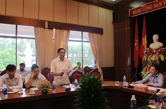 Phát biểu tại Hội nghị, đồng chí Hoàng Giang - Ủy viên Ban thường vụ, Trưởng ban Dân vận Đảng ủy Khối 