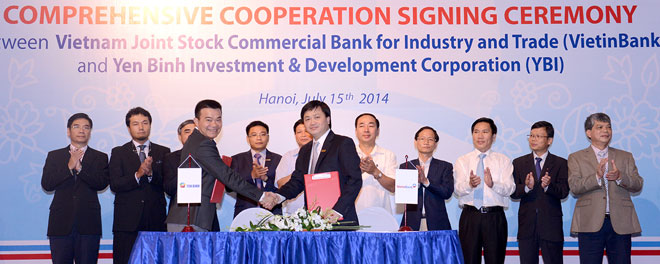 Lễ ký kết hợp tác toàn diện giữa YBI và VietinBank