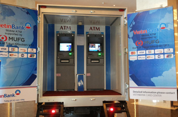 Một ATM lưu động của VietinBank