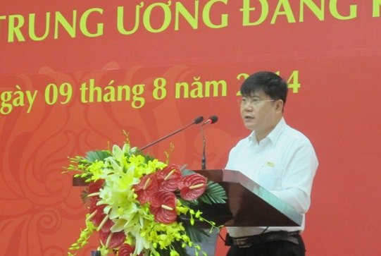 Phó Bí thư Đảng ủy VietinBank Trần Kiên Cường phát biểu khai mạc Hội nghị