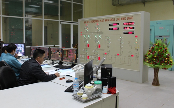 Trung tâm điều khiển Nhà máy thủy điện Nho Quế 3